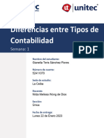 Diferencias Entre Tipos de Contabilidad Tarea