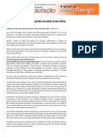 PERSEVERANÇA - A ARMADURA DA IGREJA NA HORA FINAL - Ministério Restauração