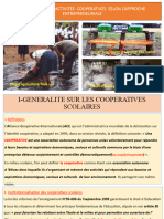 Pratique Des Activites Cooperatives Selon L'approche Entrepreneuriale