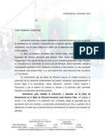 Carta A Fundaproal