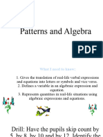 MATH 6 Q3 WEEK 5 DAY 1 Gives The Translation of Real-Life Verbal Expressions and