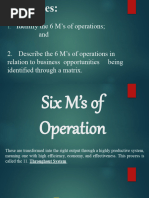 Ms of Operations