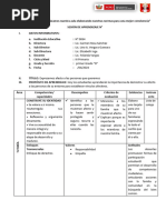 Sesion de Aprendizaje Tutorìa #1