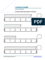 Kindergarten Measurement Worksheets Ruler 2