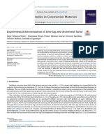 Experimental Determination of Time Lag and 2019 Case Studies in Constructio