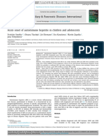 Acute Onset of Autoimmune Hepatitis in Children and Adolescents (PMIDM31474443)