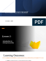 Entrepreneurship