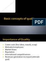 Basic Concepts of Quality