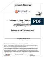 Peninsula Grammar 2023 Year 5 Resource List