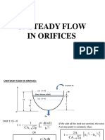 3 - Unsteady Flow in Orifice