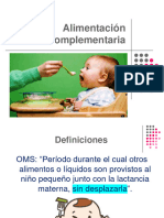 Alimentacion - Complementaria - Bebés de 6 Meses