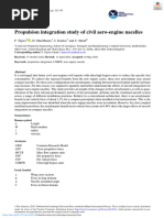 Propulsion Integration Study of Civil Aero Engine Nacelles