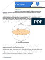 Celestial Navigation and Sextant Usage