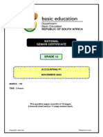 Accounting P1 Nov 2022 