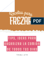 Recetario Comidas para El Freezer