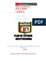 Plan de Tutoria Institucional y Plan de Aula 2024 Perú Japon