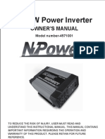 1000W Power Inverter: Owner'S Manual