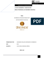 Informe de Proceso Productivo Biondi