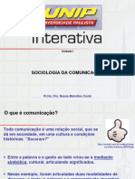 Slides de Aula - Sociologia Da Comunicação