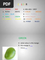 Macam-Macam Warna Dalam Bahasa Inggris