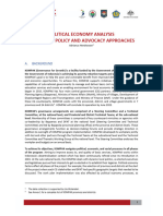 Political Economy Analysis of Kompak Policy and Advocacy Approaches