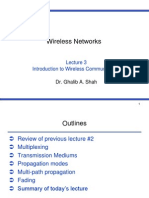 Wireless Networks: Introduction To Wireless Communication