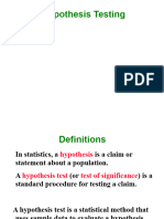 Hypothese Testing