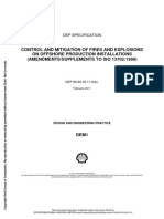 DEP 80.80.00.11-Gen-Control and Mitigation of Fires and Explosions On Offshore Production Installations (Amendments Supplements To ISO 13702 1999)