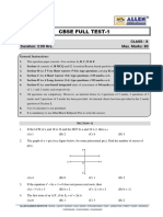 Mock Test 1 Mathematics Class 10 Question