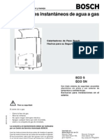 Boiler Bosch Manual - ECO5