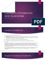 Contracts of Indemnity and Guarantee