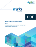 Miria v.4.0 User WEB UI Documentation