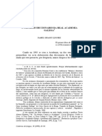 O Primeiro Diccionario Da Real Academia Galega: El Primer Libro de Una Nación Es El Diccionario de Su Lengua