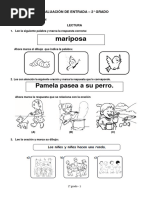 2° Grado - Evaluación Entrada