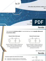 Aula 21 - Circuitos de Primeira Ordem RC 2