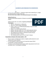 CLASSIFICATION OF ELEMENTS AND PERIODICITY IN PROPERTIES (Notes)