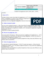 TD Thermometrie Calorimetrie Echange de Chaleur