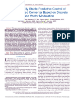 Asymptotically Stable Predictive Control of Grid-Connected Converter Based On Discrete Space Vector Modulation