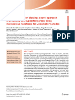 2024 Supersonic Solution Blowing. A Novel Approach To Producing Self Supported Carbon-Silica Microporous Nanofibers For Li Ion Battery Anodes