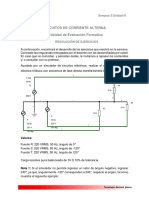 Circuitos de Corriente Alterna Actividad de Evaluación Formativa