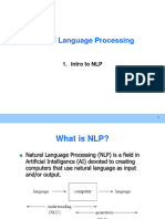 Intro. To NLP