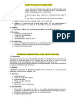 Analisis Control de Calidad de La Leche