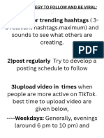 Tiktok Strategy To Follow and Be Viral