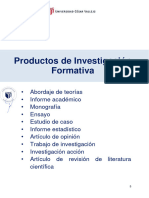 RVI N°061-2023-VI-UCV Aprueba Guía de Elaboración de Productos de Investigación Formativa - Estructuras