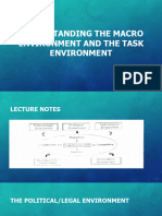 Understanding The Macro Environment and The Task Environment - 080936