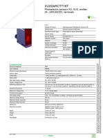Telemecanique Photoelectric Sensors XU XUX0ARCTT16T Document