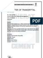 Letter of Transmittal: Faheem Ullah Khan