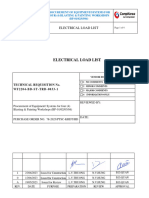 CHW2204 00 EL CAL 7303 Rev1 Electrical Load List