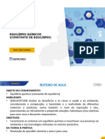 E. Médio 2 Manhã Química 28 04 2023 Equilíbrio Químicos Constante de Equilíbrio