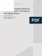 RF and Microwave Material Measurements Techniques and Applications